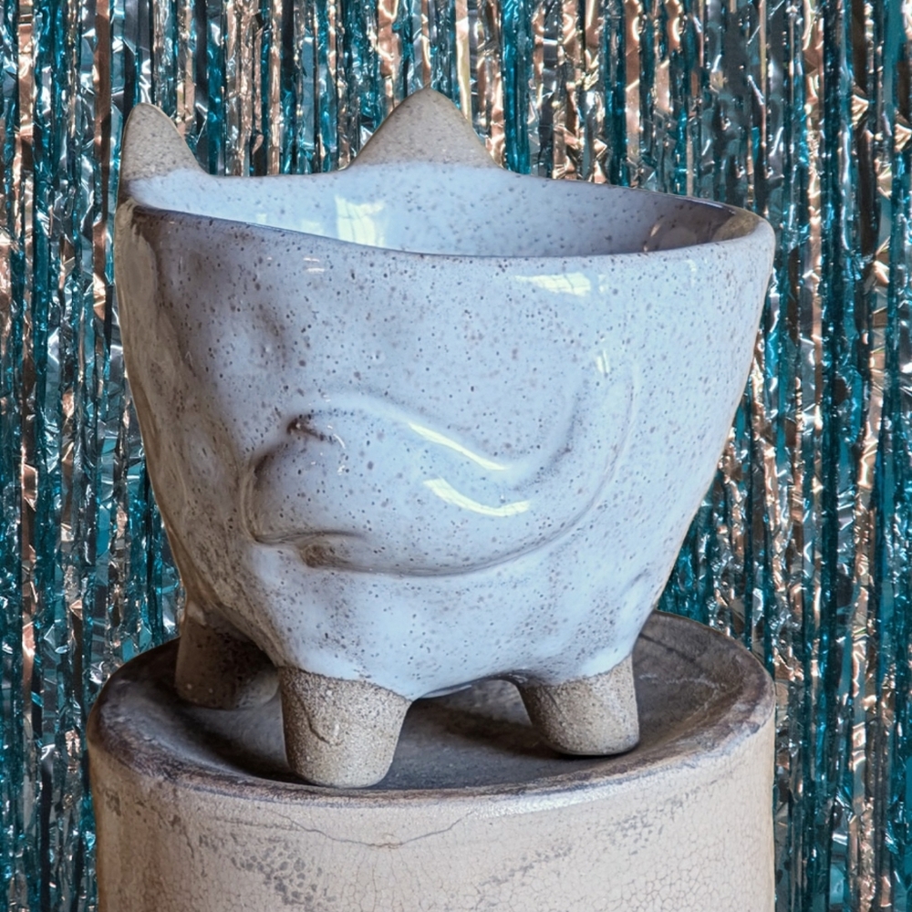 Fox Ceramic Planter - Cream/Tan - Picture 2 of 3